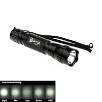 Alldaymall® UltraFire WF-501B CREE XM-L T6 1000 Lumens 5-Mode Tactical/Military LED Flashlight Torch Lamp