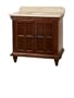 Westport Bay 9600-3600-1005 36-Inch Charleston Vanity with Black Granite Top, Light Cherry Finish