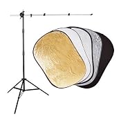 Amazon.com: CowboyStudio Complete Reflector System with 40-Inch x 60-Inch 5 in 1 Photo Studio Reflector Panel, Reflector Arm Holder and Light Stand: Camera & Photo