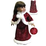 Snowflake Velvet Dress and Jacket. Fits 18" Dolls Like American Girl®