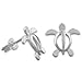 Sterling Silver Small Turtle Stud Earrings