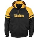 Pittsburgh Steelers Black False Start Full Zip Hoody Sweatshirt