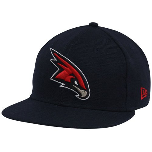 New Era Atlanta Hawks Navy Blue Primary Logo 59FIFTY Flat Bill Fitted Hat (7 1/4)