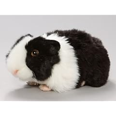 Meerschweinchen schwarz-wei� aus Pl�sch ca. 20cm.