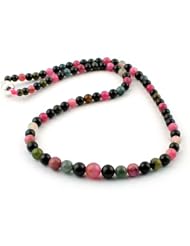 O-stone 3A Tourmaline Necklace Bracelet Grounding Stone Protection 4mm-8mm 45cm