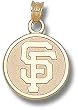 San Francisco Giants "Sf" Round 5/8" Charm/Pendant