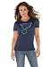 St. Louis Blues Navy Women's Primary Logo Tri Blend V Neck T-Shirt- ...