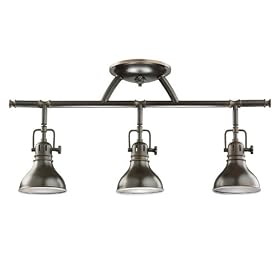 Kichler Lighting 7050OZ 3-Light Fixed Rail Directional Light, Old Bronze