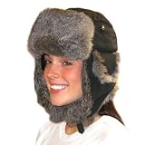 Mad Bomber Supplex Bomber Hat With Grey Fur 304n