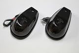Turn Signals - Smoke Lenses, Black Base - Universal Motorcycle Lights - Honda CBR 600rr 1000rr, Suzuki GSXR 600 750 1000, Yamaha YZF R1 R6, Kawasaki Ninja ZX6r ZX9r ZX10r ZX12r ZX14