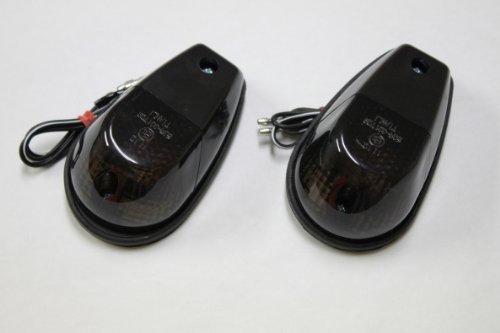 Best Price Turn Signals - Smoke Lenses, Black Base - Universal Motorcycle Lights - Honda CBR 600rr 1000rr, Suzuki GSXR 600 750 1000, Yamaha YZF R1 R6, Kawasaki Ninja ZX6r ZX9r ZX10r ZX12r ZX14