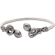 Designer Bracelet Sterling Silver Cuff Jewelry 2 inches (brclt264)