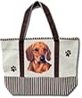 Doxie Dachshund Red Dog 20'' x 15'' Shopping Tote