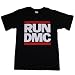 Run-D.M.C. - LOGO & MEMBERS - Licensed 2-Sided Black Cotton T-Shirt