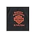 Harley-Davidson Womens Night Script Foil Ink with Rhinestones V-Neck Black Tank