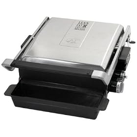 George Foreman 3-Plates Stainless Steel Grill - GRP100 by George Foreman