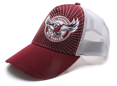 Manly Sea Eagles Players NRL 2012 Trucker Cap Maroon/White