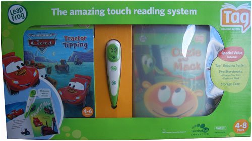 Childrens Toyshop  Toys : LeapFrog Tag Reading System with BONUS Storage Case and 2 Books (Ozzie and Mack Storybook and Disney Pixar Cars Storybook)