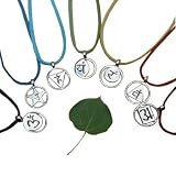 Chakra Pendant in Sterling Silver with 17