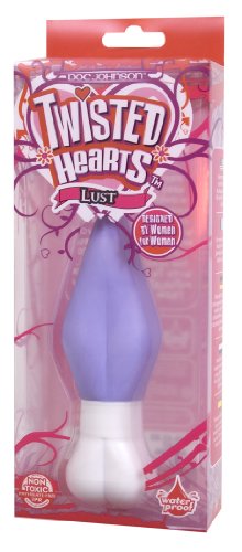 Doc Johnson Twisted Hearts Waterproof Phthalate Free Puple Diamond Bullet Vibrator