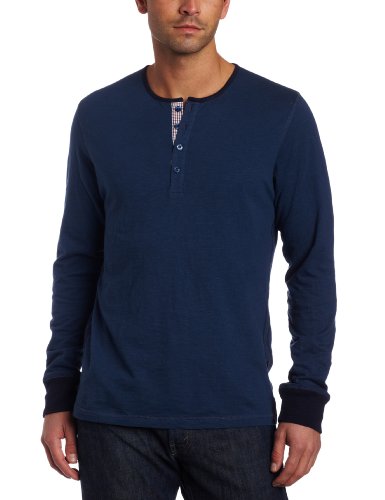 Ben Sherman Men\'s Long Sleeve Slub Henley Shirt