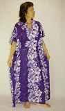 Hawaiian Dresses, Kimono Purple Flower
