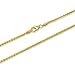 2mm 18K gold plated solid sterling silver 925 Italian SPIGA WHEAT chain necklace chocker bracelet anklet - 6, 8, 10, 12, 14, 16, 18, 20, 22, 24, 26, 28, 30, 32, 34, 36, 38, 40
