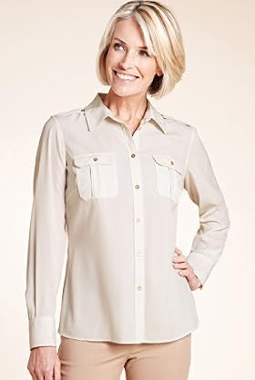 Classic Collection Epaulettes Blouse