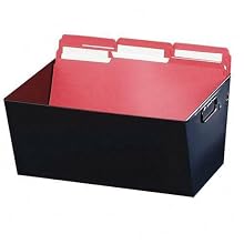 STEELMASTER Steel Posting Tub, Legal Size, 15.13 x 7 x 11.38 Inches, Black (2062TBK)
