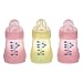 Sassy Baby's Mam 5 oz. Girl 3 pack Bottle