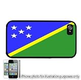 Solomon Islands Islander Flag Apple iPhone 4 4S Case Cover Black