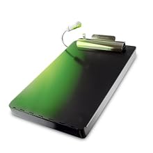 Saunders RediMate with Green Light Storage Clipboard, Black (00655)