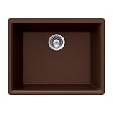 Houzer GEMO N-100U COPPER Schock-Houzer Gemo Series N-100U Undermount Single Bowl Kitchen Sink, Copper