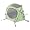 LittleLife Arc -3 Travel Cot Green