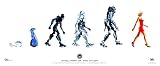 (12x29) Battlestar Galactica Evolution of the Cylon TV Poster Print