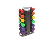 Dumbbell Jelly Bell Rack with Casters (Set of 6)