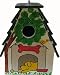Hand Painted Yellow Lab Dog House Birdhouse with Key Keeper