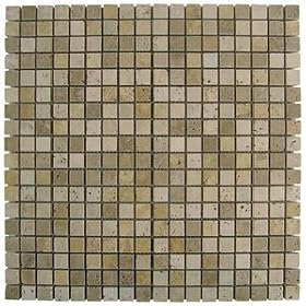 Click here to buy Dune Emphasis Stone Mosiacs Travertino Dados Ceramic Tile by Dune.