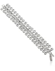 Nina Tiarra Crystal Bezel Bracelet, 7"