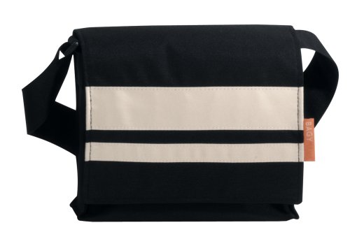 BAGYMANIA Streetbag YB 190006 Nylon ca. 25 x 24 cm Black/White