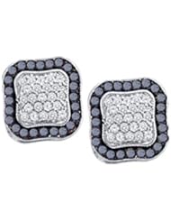 1.00CTW BLACK DIAMOND FASHION EARRINGS