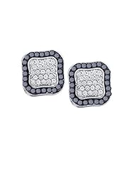 10KT White Gold 1.00 CTW Diamond Fashion Earrings