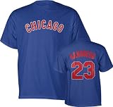Ryne Sandberg Majestic Cooperstown Throwback Player Name and Number Chicago Cubs T-Shirt