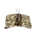 6 Pack of Chocolate Padded Hangers