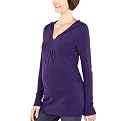 Liz Lange&reg; Long Sleeve Hoddie Cozy Sweater - Purple