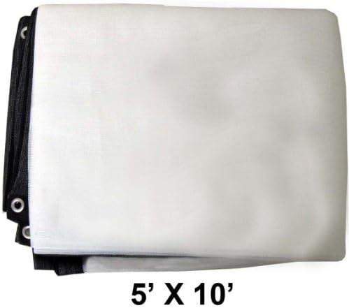 SUN GUARD 5-Feet x 10-Feet White Sunshade Net: TSW-40510