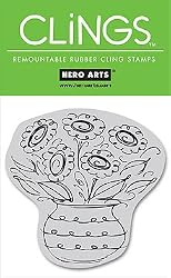 Hero Arts CLINGS Rubber Stamp / Bouquet in a Vase