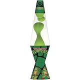 Lava Lite 2412 14.5-inch/20 oz. Teenage Mutant Ninja Turtles Lava Lamp, Green Wax/Clear Liquid/Decal Base