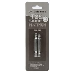 2" 2pk T25 Star Driver Bits