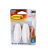 Command 17081B Designer Medium Plastic Hooks, Water-Resistant Strips, 2 Hooks 4 Strips